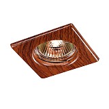 Встраиваемый светильник Novotech WOOD 369717 коричневый