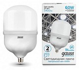 Лампа светодиодная E27 60W 4000K матовая 63226