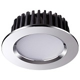Встраиваемый Светодиодный светильник Novotech DRUM 357908 хром