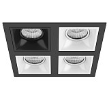 Встраиваемый светильник Lightstar Domino D54707060606 чёрный