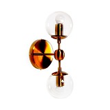 Бра Modo Sconce 2 Globes Copper Прозрачный