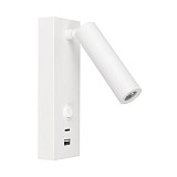 Светильник SP-BED-CHARGE-S60x125-3W Warm3000 (WH, 20 deg, 230V, USB-A, USB-C) (1)