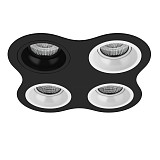 Встраиваемый светильник Lightstar Domino D64707060606 чёрный