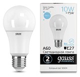 Лампа светодиодная E27 10W 6500K матовая 23230