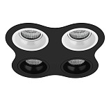 Встраиваемый светильник Lightstar Domino D64706060707 чёрный