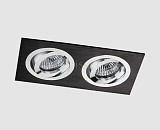 Встраиваемый светодиодный светильник MEGALIGHT SAG 203-4 black/silver