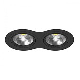 Встраиваемый светильник Lightstar Intero 111 i9270707 чёрный BB
