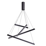 Подвесной светодиодный светильник Odeon Light COMETA L-VISION 3860/48B чёрный