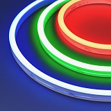 Светодиодная лента Arlight герметичная MOONLIGHT-SIDE-B84-12x17mm 24V RGB (12 W/m, IP67, 5m, wire x2)