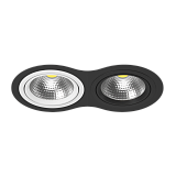 Встраиваемый светильник Lightstar Intero 111 i9270607 чёрный WB
