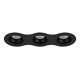 Встраиваемый светильник Lightstar Domino D637070707 чёрный