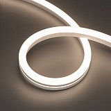 Светодиодная лента Arlight герметичная MOONLIGHT-SIDE-A140-12x24mm 24V Day4000 (9.6 W/m, IP68, 5m, wire x2)