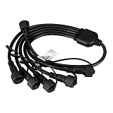 Коннектор питания ARD-CLASSIC-SYNC-RGB Black (230V, 5 ports)