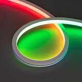 Светодиодная лента Arlight герметичная DMX MOONLIGHT-TOP-B84-13x12mm 24V RGB-PX7 (18 W/m, IP67, 5m, wire x2)