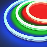 Светодиодная лента Arlight герметичная MOONLIGHT-SIDE-B84-12x24mm 24V RGB (12 W/m, IP68, 5m, wire x2)