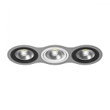 Встраиваемый светильник Lightstar Intero 111 i939070607 серый BWB
